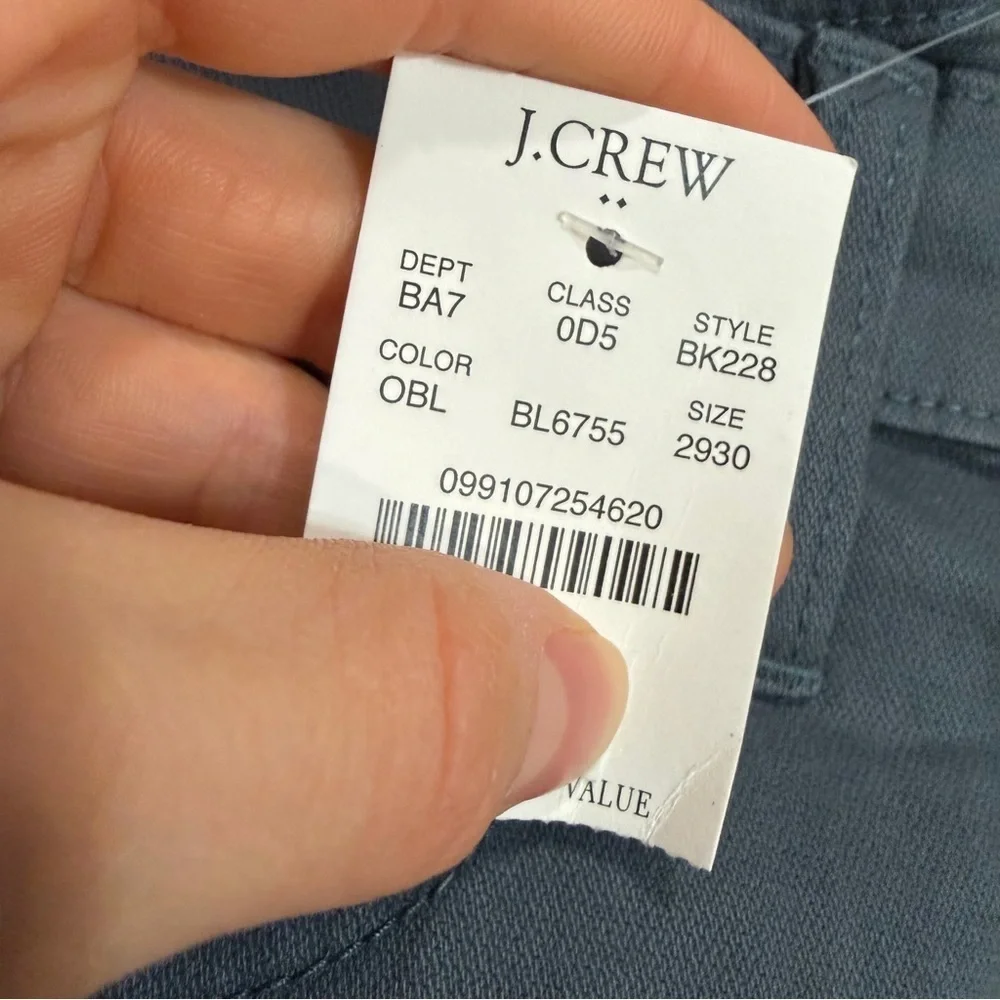 J crew opal blue Slim-fit garment-dyed five-pocket pant